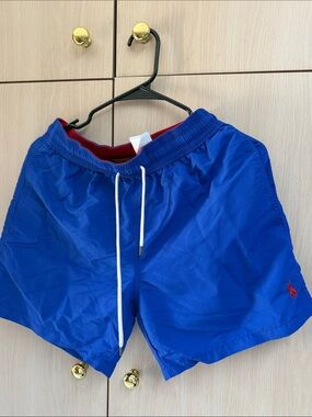 Polo by Ralph Lauren Royal Blue Swim Trunks with Red Lining